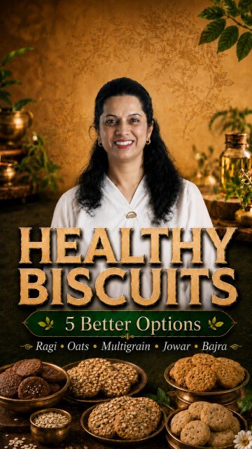 Stop eating random biscuits every day. 🍪❌
They may taste light, but regular unhealthy biscuits can affect your gut, digestion, sugar levels, immunity and weight.

Choose better options instead:
🌿 Ragi biscuits
🌿 Oats biscuits
🌿 Multigrain biscuits
🌿 Jowar biscuits
🌿 Bajra biscuits

Small food choices can create big health changes.
Comment “Organic” and we’ll send you a list of healthy organic snacks.

[Ragi Biscuits, Oats Biscuits, Multigrain Biscuits, Jowar Biscuits, Bajra Biscuits, Healthy Snacks, Organic Snacks, Gut Health, Weight Management, Ayurveda Lifestyle]

#HealthySnacks #AyurvedaLifestyle #OrganicFood #HealthyEating #GutHealth